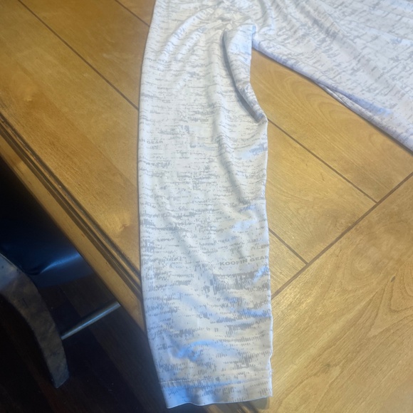Koofin Performance Hooded Fishing Shirt Size Large White and Gray Long Sleeve - Picture 13 of 15